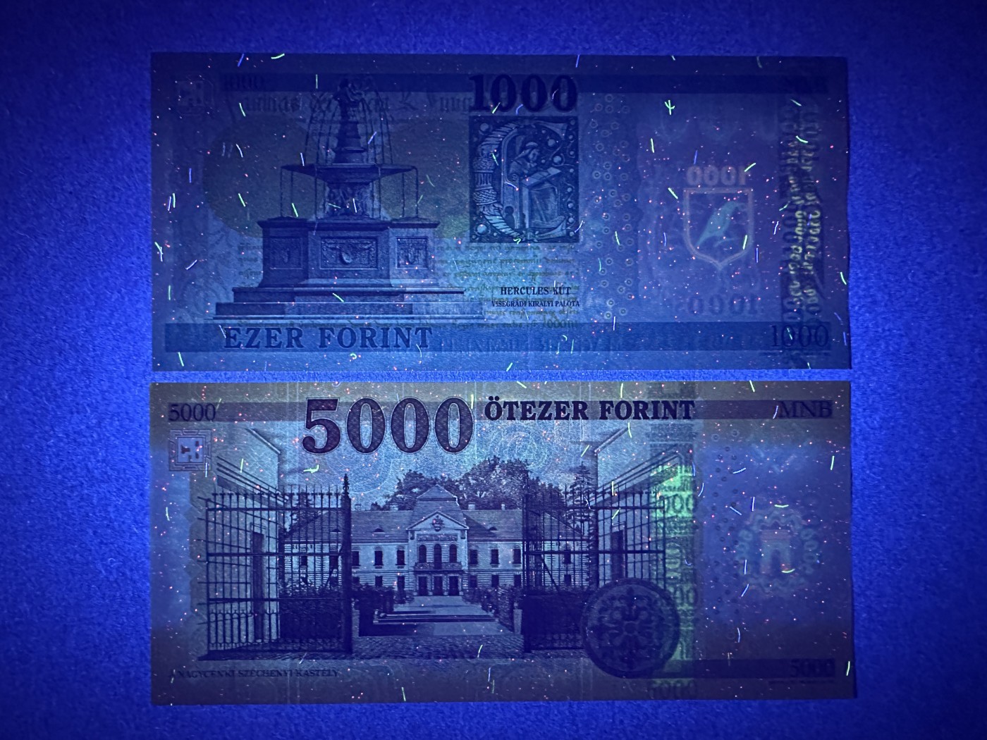 《张总收藏》115期-外币超精品场 新壳无划痕 匈牙利1000、5000福林2张 UNC 2016年版
