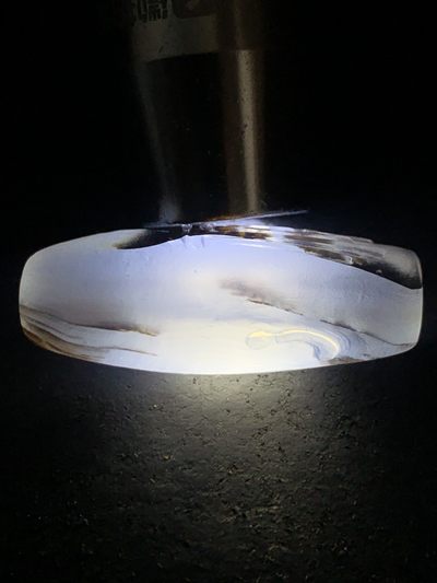 精美高玉化亚光草花纹海洋玉髓手工俏色巧雕禅字一心向佛，参禅悟道意境桶珠一个！ 精美高玉化亚光草花纹海洋玉髓手工俏色巧雕禅字一心向佛，参禅悟道意境桶珠一个！