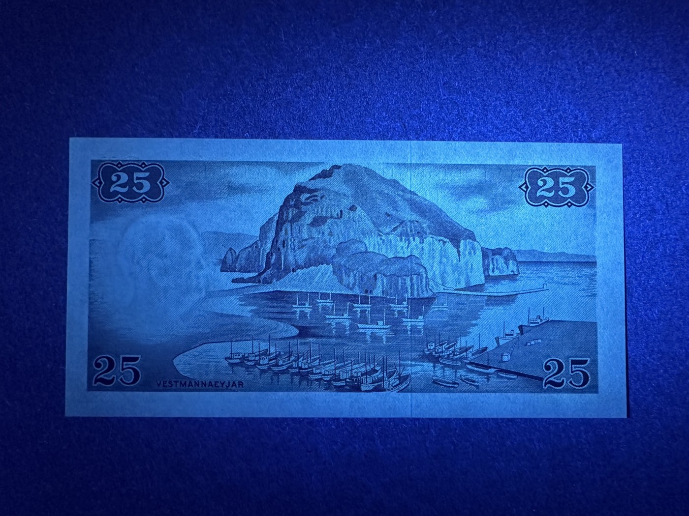 《张总收藏》115期-外币超精品场 新壳无划痕 冰岛25克朗 UNC 1957年初版 冰岛首席大法官马格努斯·斯蒂芬森