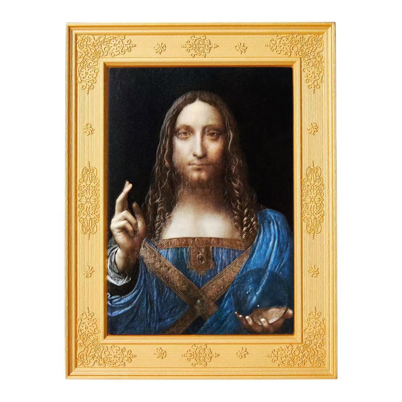 【金钰满堂钱币】拍卖第十二期 福利多多 大家多多捧场 救世主 Salvator Mundi  2022乍得发行 面值：10,000中非法郎 材质：2oz银+33.5oz铜 发行量：888枚 尺寸：110*145mm  