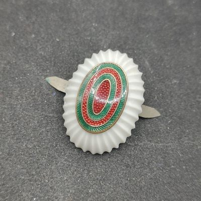 全场0元起拍 第83期 咸鱼国勋章拍卖专场 8月20日（周日）下午6：00开始 - 保加利亚王国时期ww2，陆军陶瓷珐琅帽徽，原品