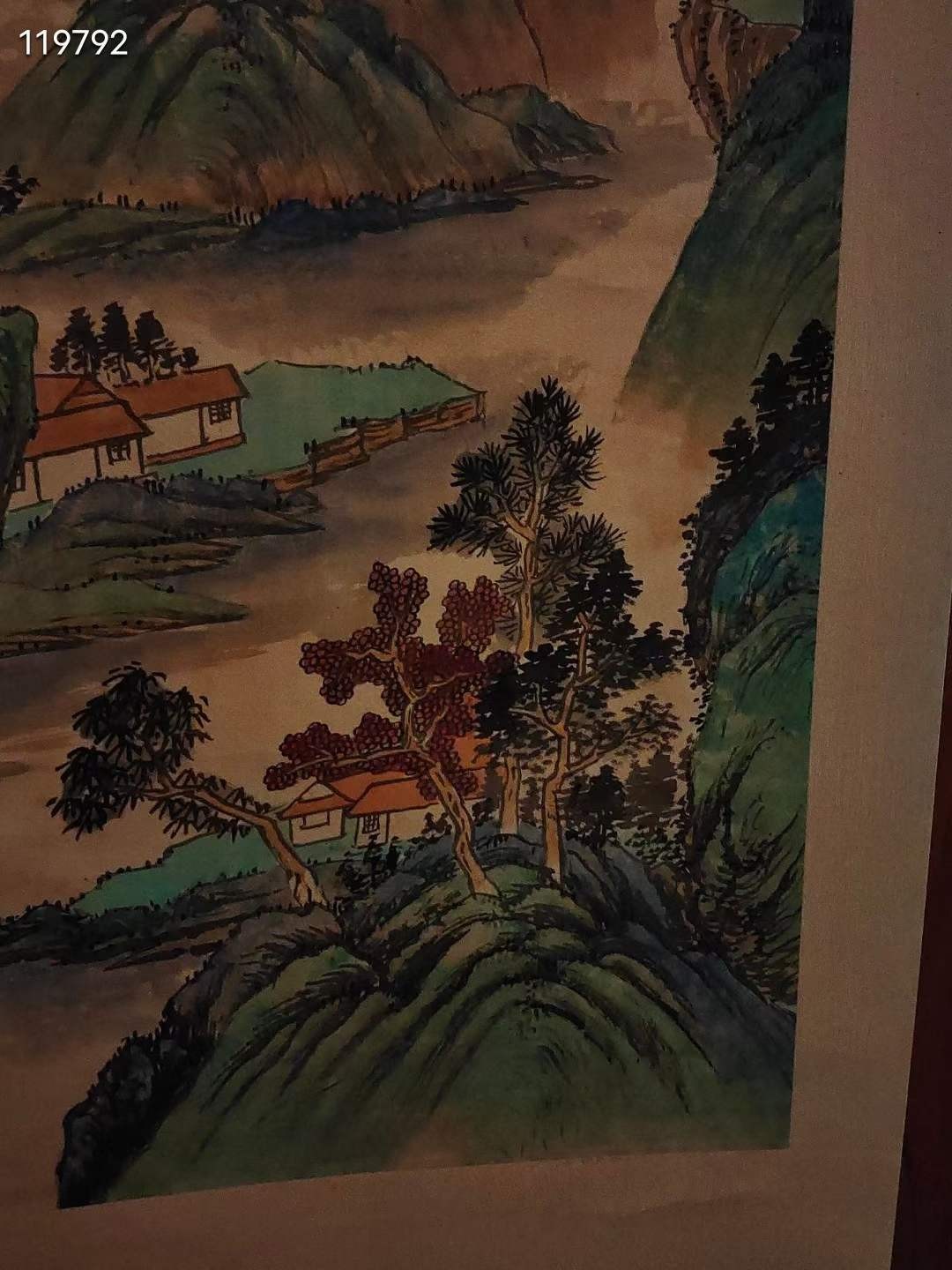 旧藏 王原祁绢本山水立轴 三平尺画作 画工精细 保存完好