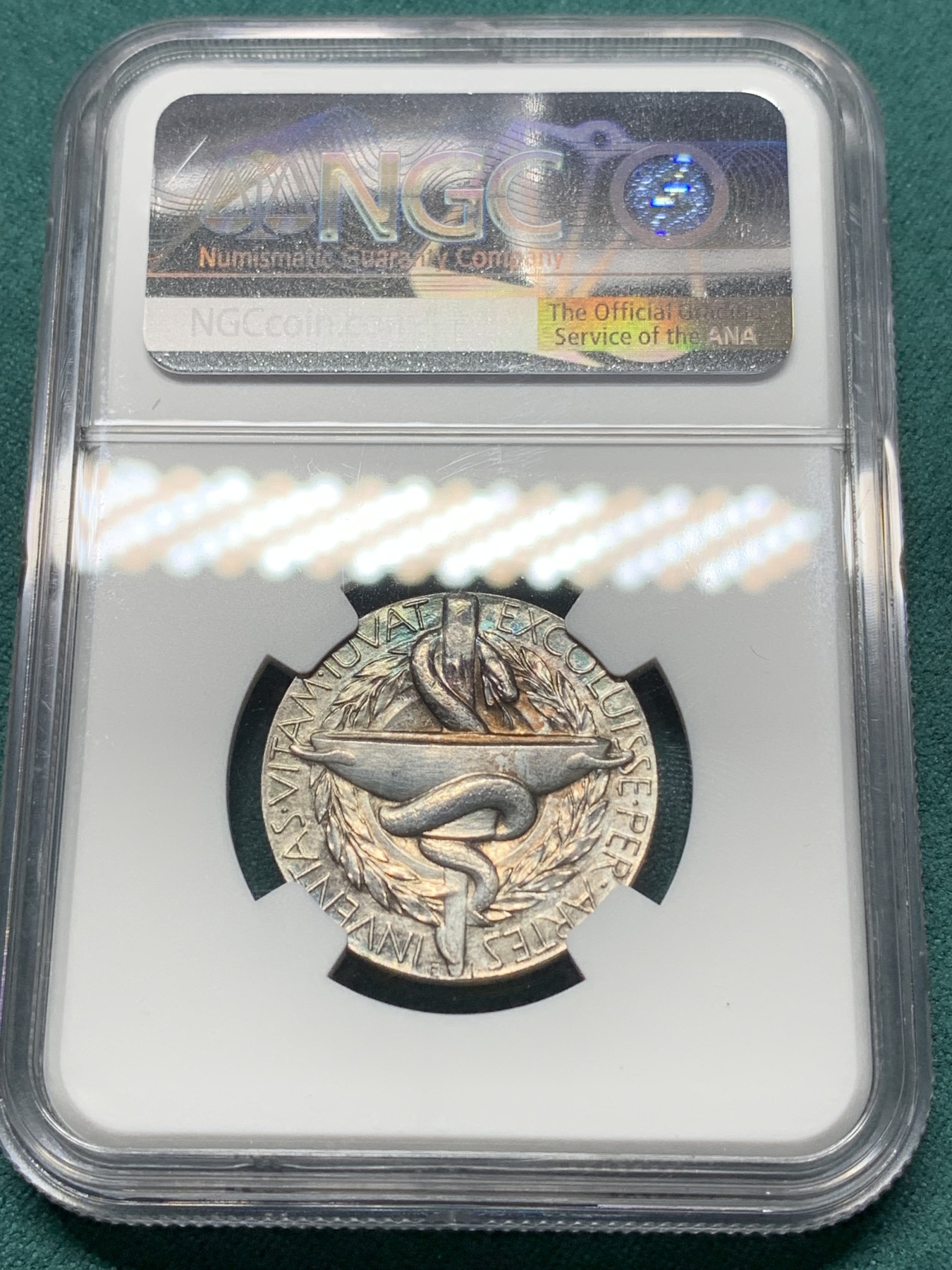 欢迎参加《竞宝斋》为爱冲冲冲 七夕特拍专场 ！第191场 (全场包邮) NGC UNC 瑞典 诺贝尔奖 提名委员会 银章 稀缺品种 值得收藏 感觉可以给分