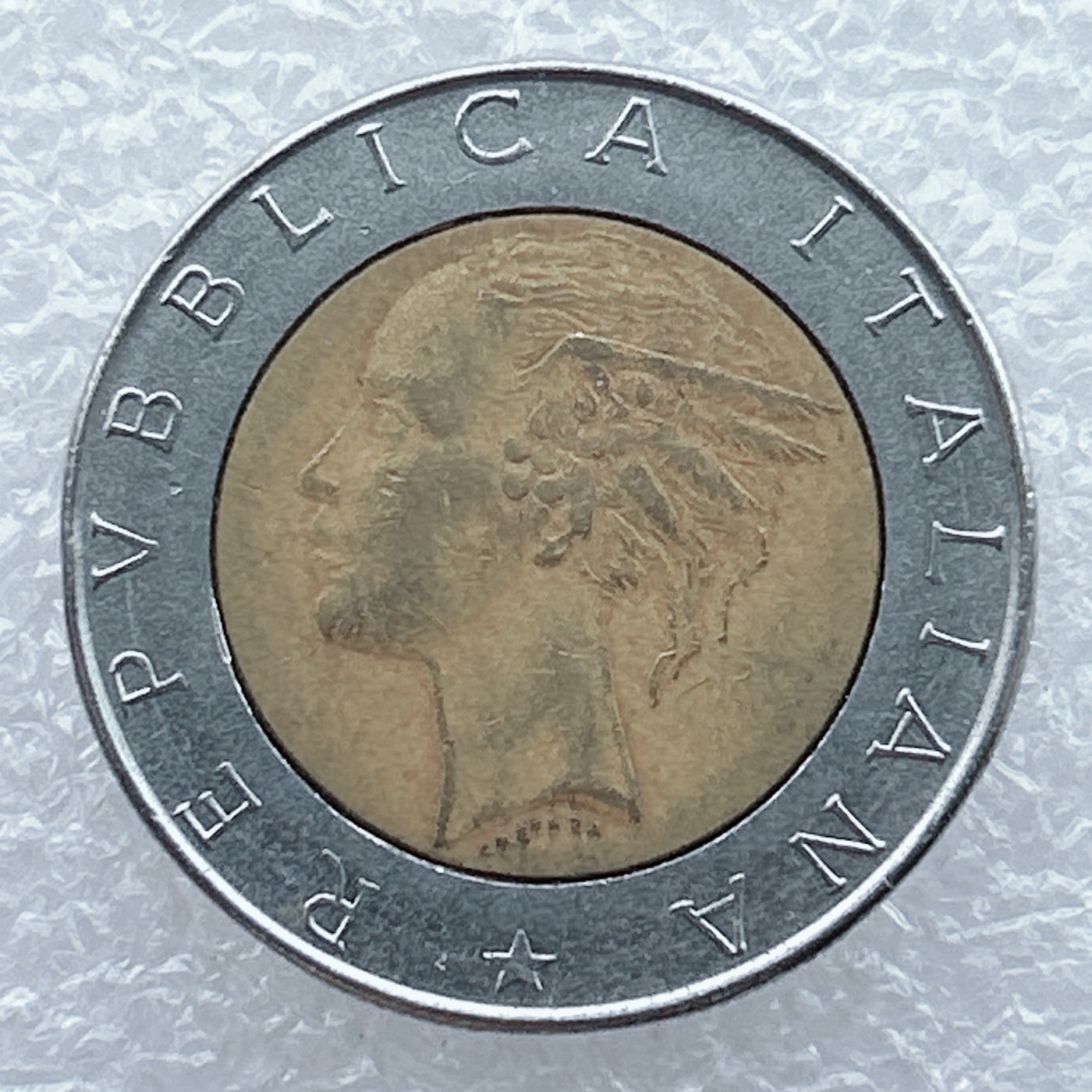 全场一元起拍 世界钱币散币场 第19期 意大利1986年女神图案500里拉双色币