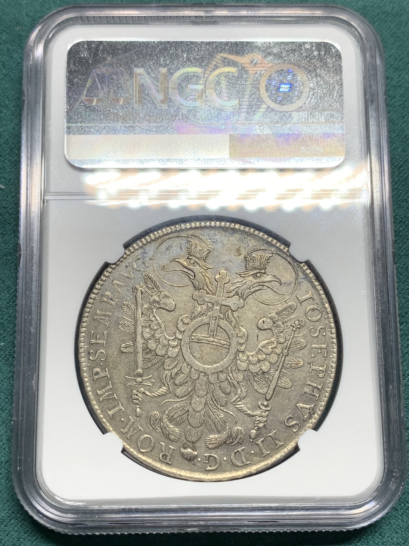 欢迎参加《竞宝斋》为爱冲冲冲 七夕特拍专场 ！第191场 (全场包邮) NGC-AU50德国 德意志地区 纽伦堡景观泰勒大银币 1768年的难得有分 包浆醇厚自然微微带彩