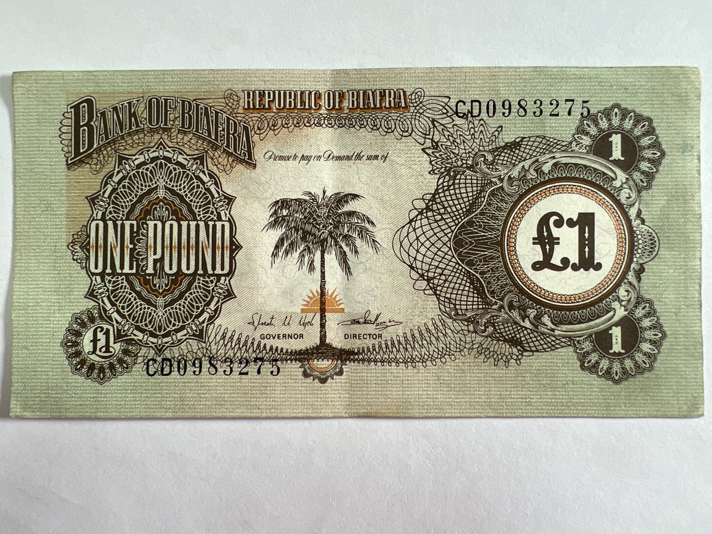 泡泡堂第383期 纸币专场 （无押金，捡漏，全场20包邮，偏远地区除外，接收代拍业务）  比夫拉1镑
