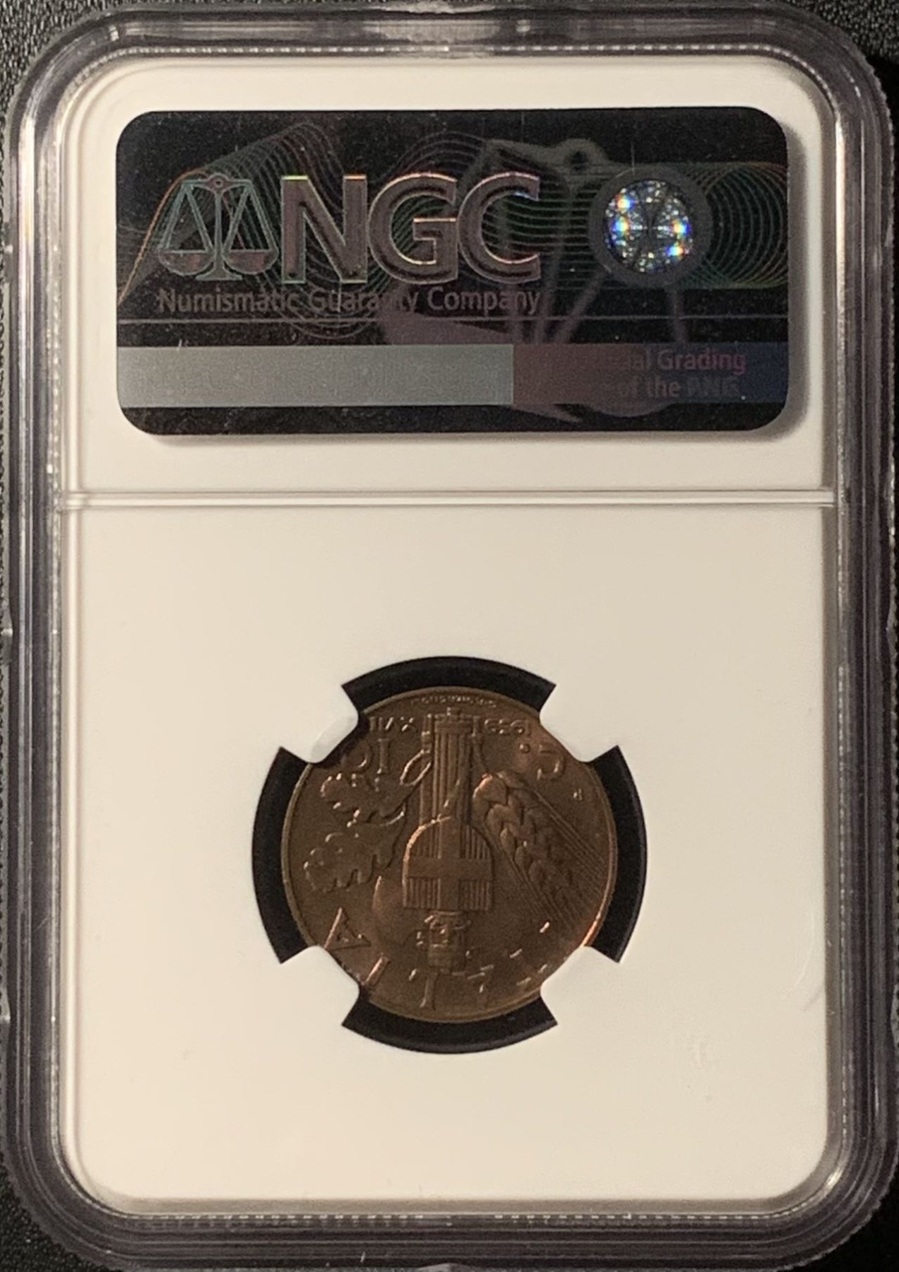 紫瑗钱币——第300期拍卖 意大利 1939年 伊曼纽埃三世 10分 铜币 NGC MS64 RB