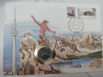 燕姐换藏第55场 加拿大1987年邮币封