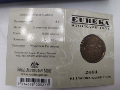 燕姐换藏第55场 澳大利亚2004年尤里卡栅栏1元原厂卡装