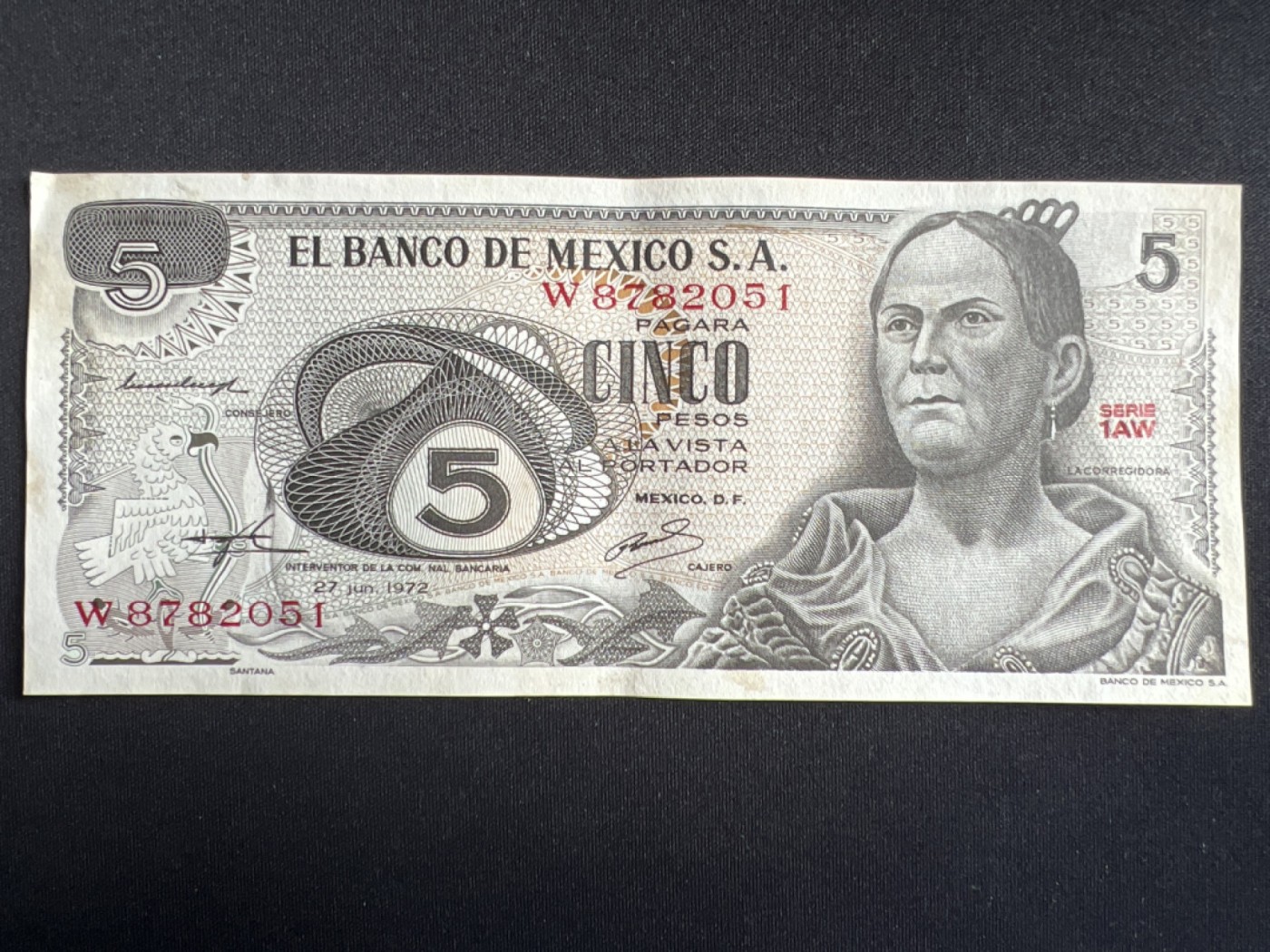 第404期 纸币专场 （无押金，捡漏，全场20包邮，偏远地区除外，接收代拍业务） 墨西哥5比索