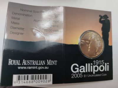 燕姐换藏第55场 澳大利亚2005年加里波利战役1元原厂卡装