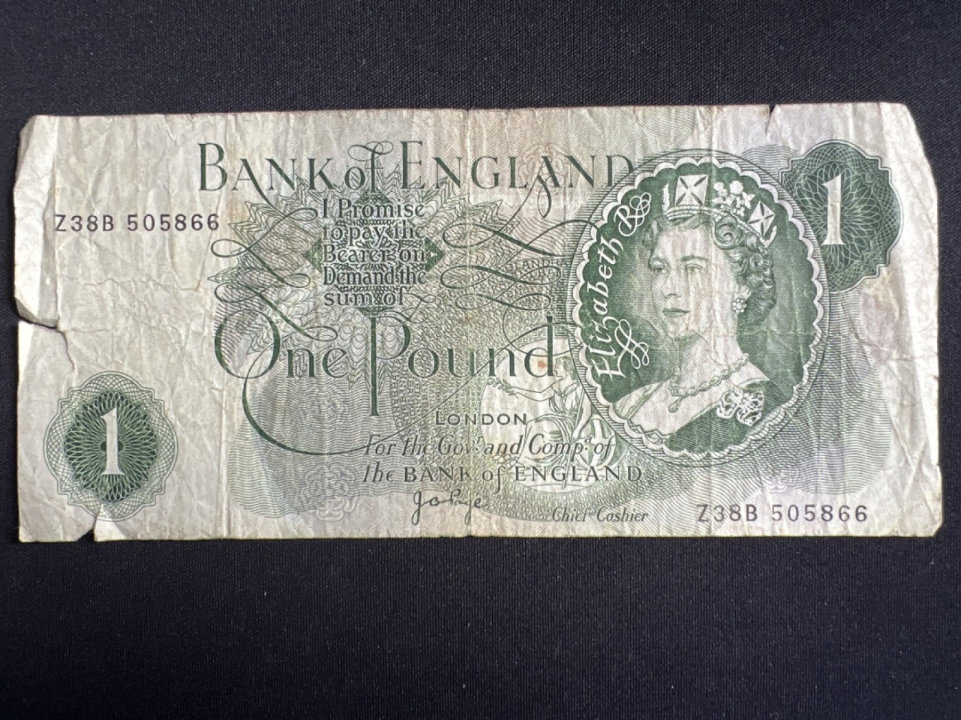 第404期 纸币专场 （无押金，捡漏，全场20包邮，偏远地区除外，接收代拍业务） 英国老版一英镑