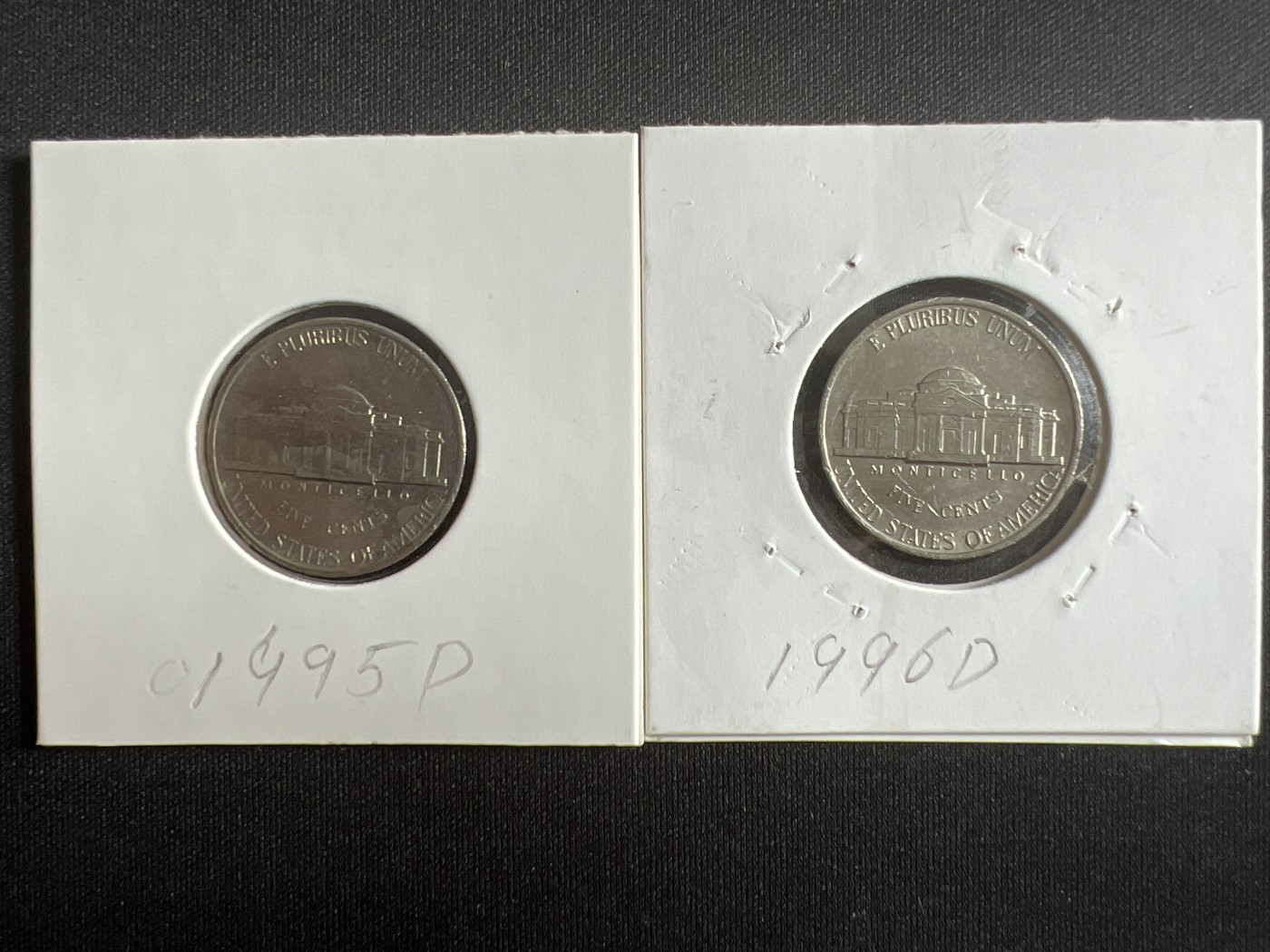泡泡堂第380期 硬币专场 （无押金，捡漏，全场20包邮，偏远地区除外，接收代拍业务） 美国五美分一对