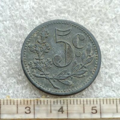 【淘币小摊】第一百六十拍  散币场 周四至周日 四连拍   满百包邮 - 法属阿尔及利亚1917年5分锌币
