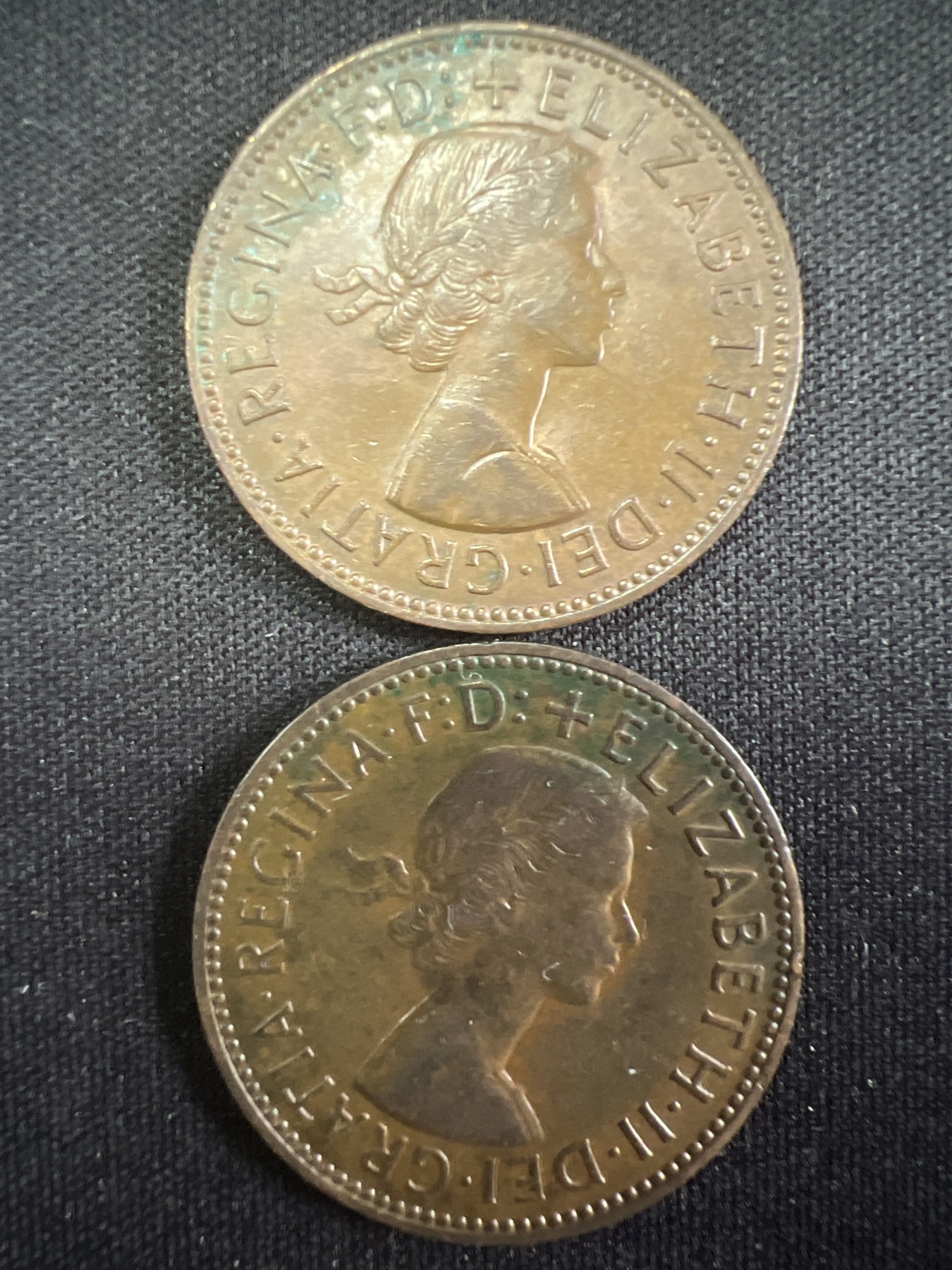 泡泡堂第381期 硬币专场 （无押金，捡漏，全场20包邮，偏远地区除外，接收代拍业务） 伊二半便士两枚