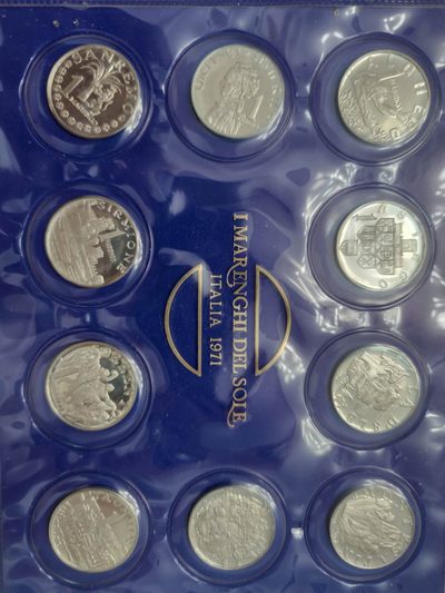 燕姐换藏第55场 意大利1971年10枚银章