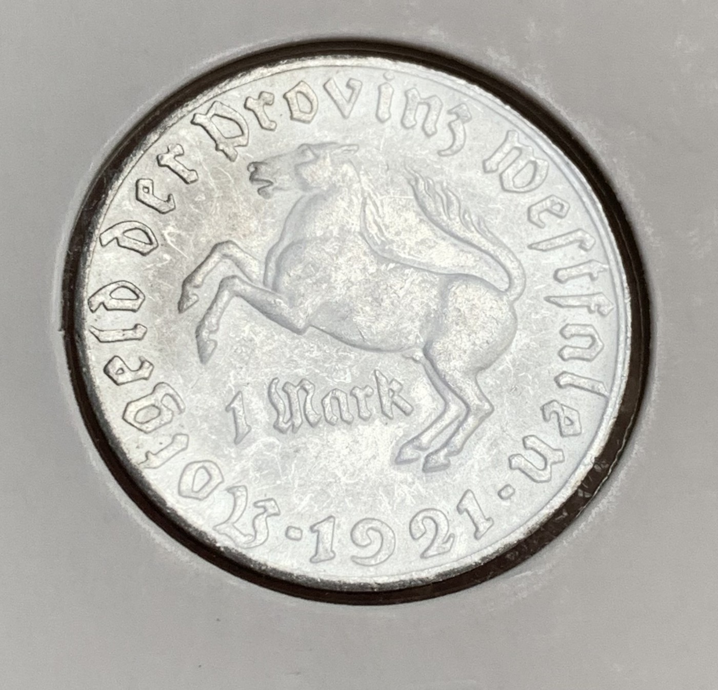 瓶子🏺第105期拍卖会  1921年德国紧张时期1马克铝币