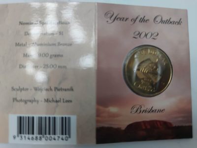 燕姐换藏第55场 澳大利亚2002年地图内陆统一1元原厂卡装