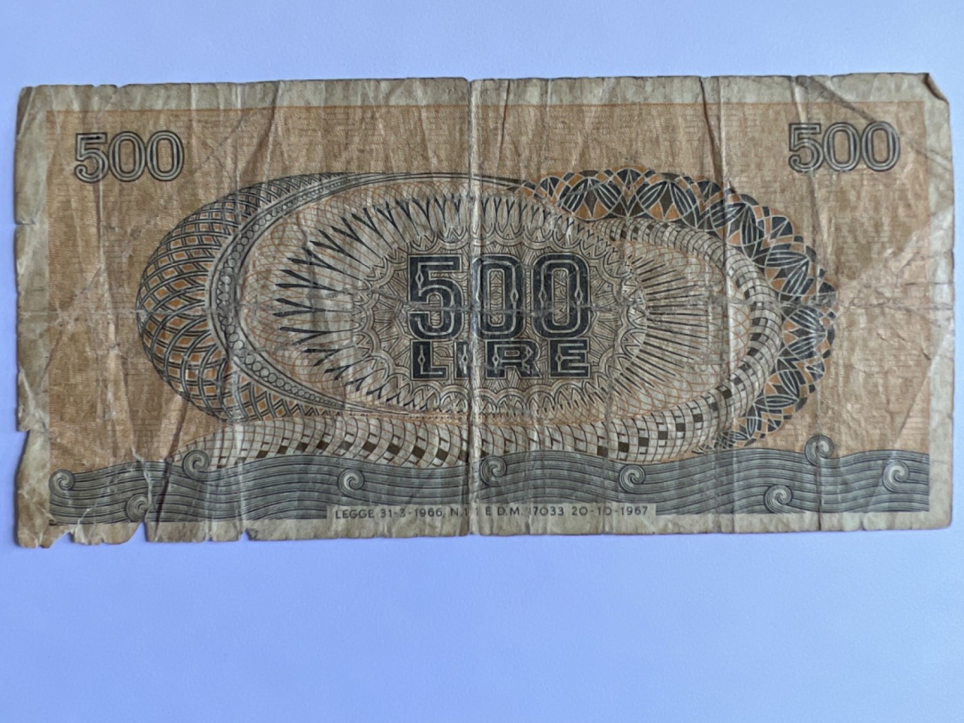 泡泡堂第384期 纸币专场 （无押金，捡漏，全场20包邮，偏远地区除外，接收代拍业务）  意大利500里拉