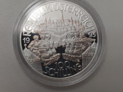 燕姐换藏第55场 奥地利1993年利奥波德精制银币