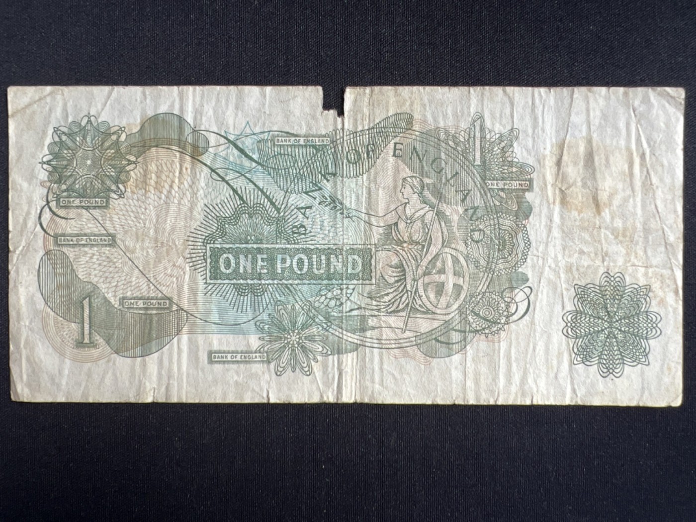 第404期 纸币专场 （无押金，捡漏，全场20包邮，偏远地区除外，接收代拍业务） 英国老版一英镑
