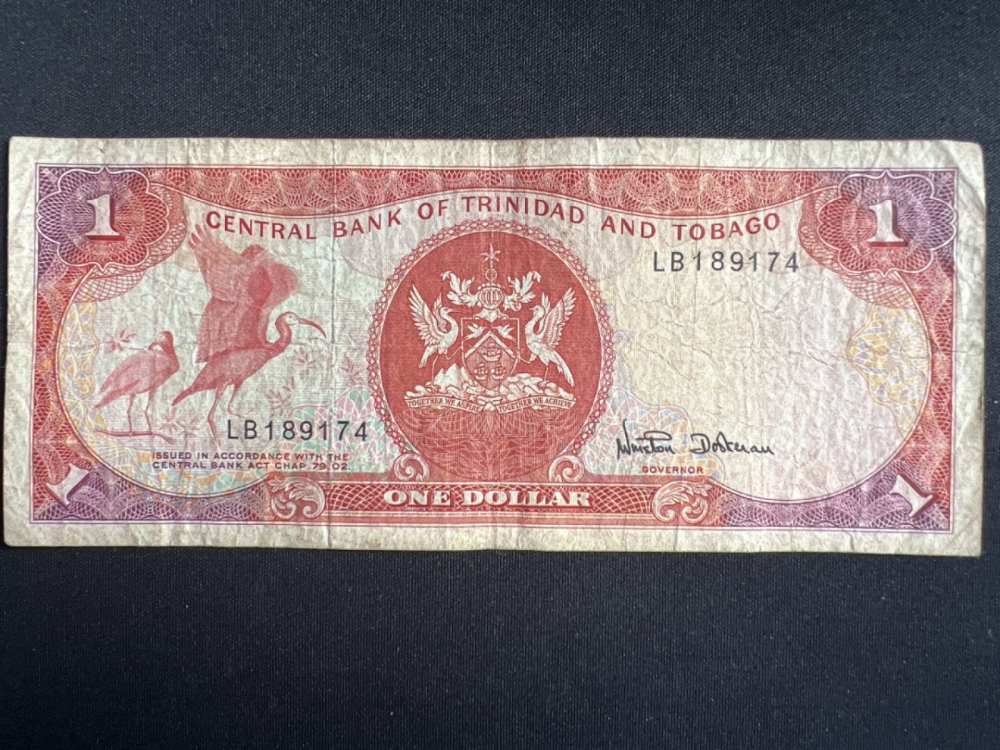 第404期 纸币专场 （无押金，捡漏，全场20包邮，偏远地区除外，接收代拍业务） 特立尼达和多巴哥一元