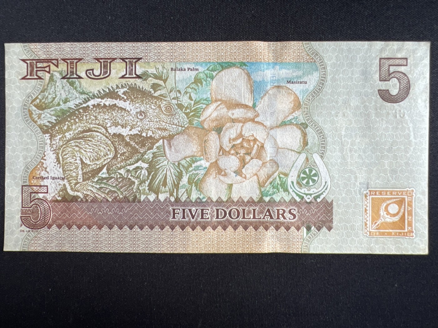 第404期 纸币专场 （无押金，捡漏，全场20包邮，偏远地区除外，接收代拍业务） 斐济五元