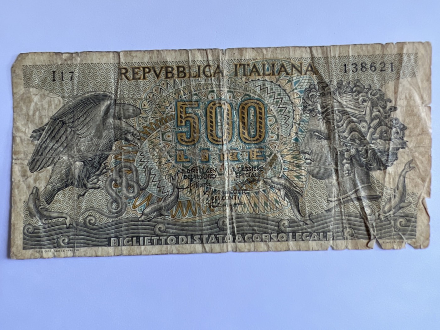 泡泡堂第384期 纸币专场 （无押金，捡漏，全场20包邮，偏远地区除外，接收代拍业务）  意大利500里拉