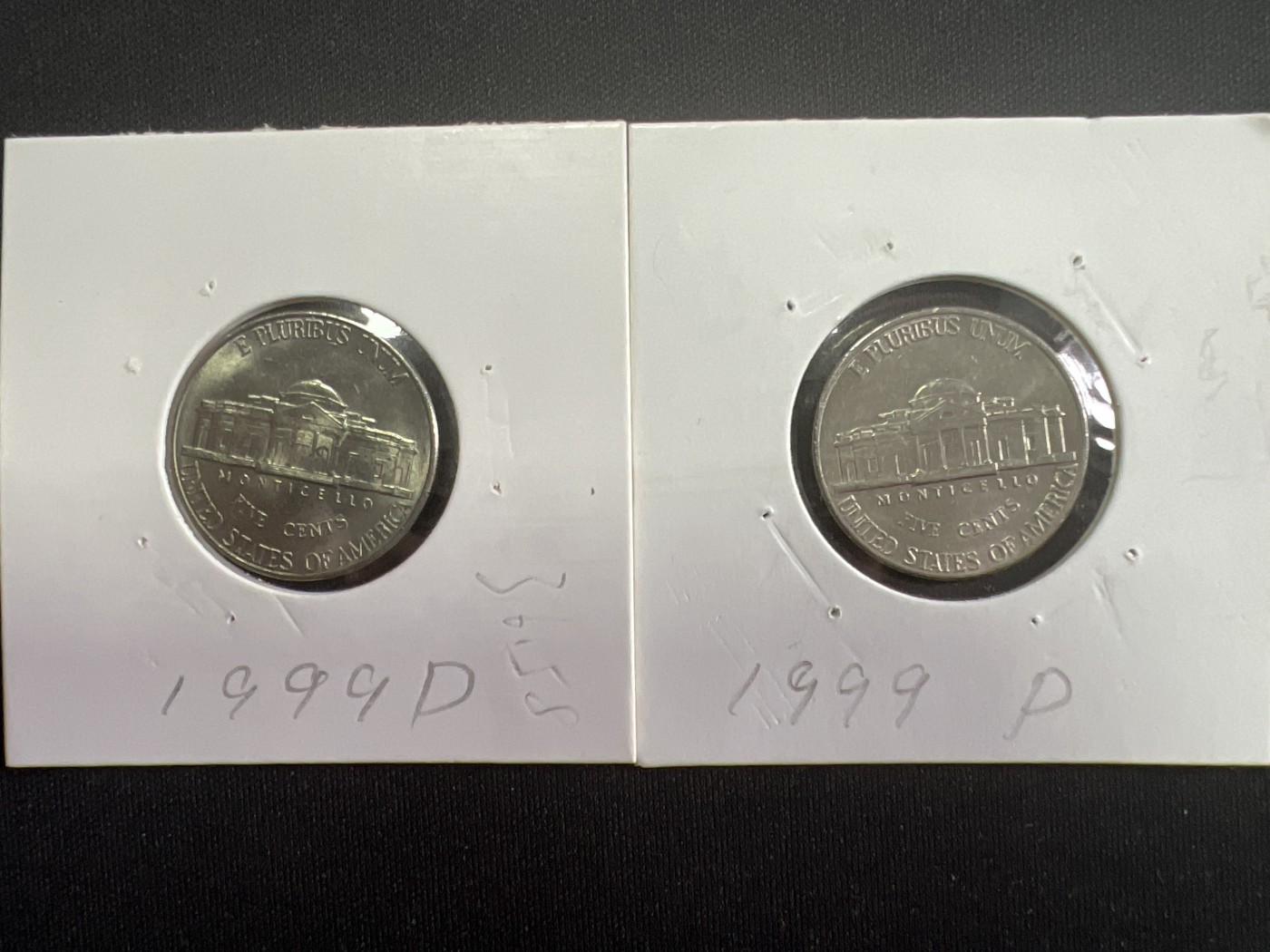 泡泡堂第381期 硬币专场 （无押金，捡漏，全场20包邮，偏远地区除外，接收代拍业务） 美国五美分一对