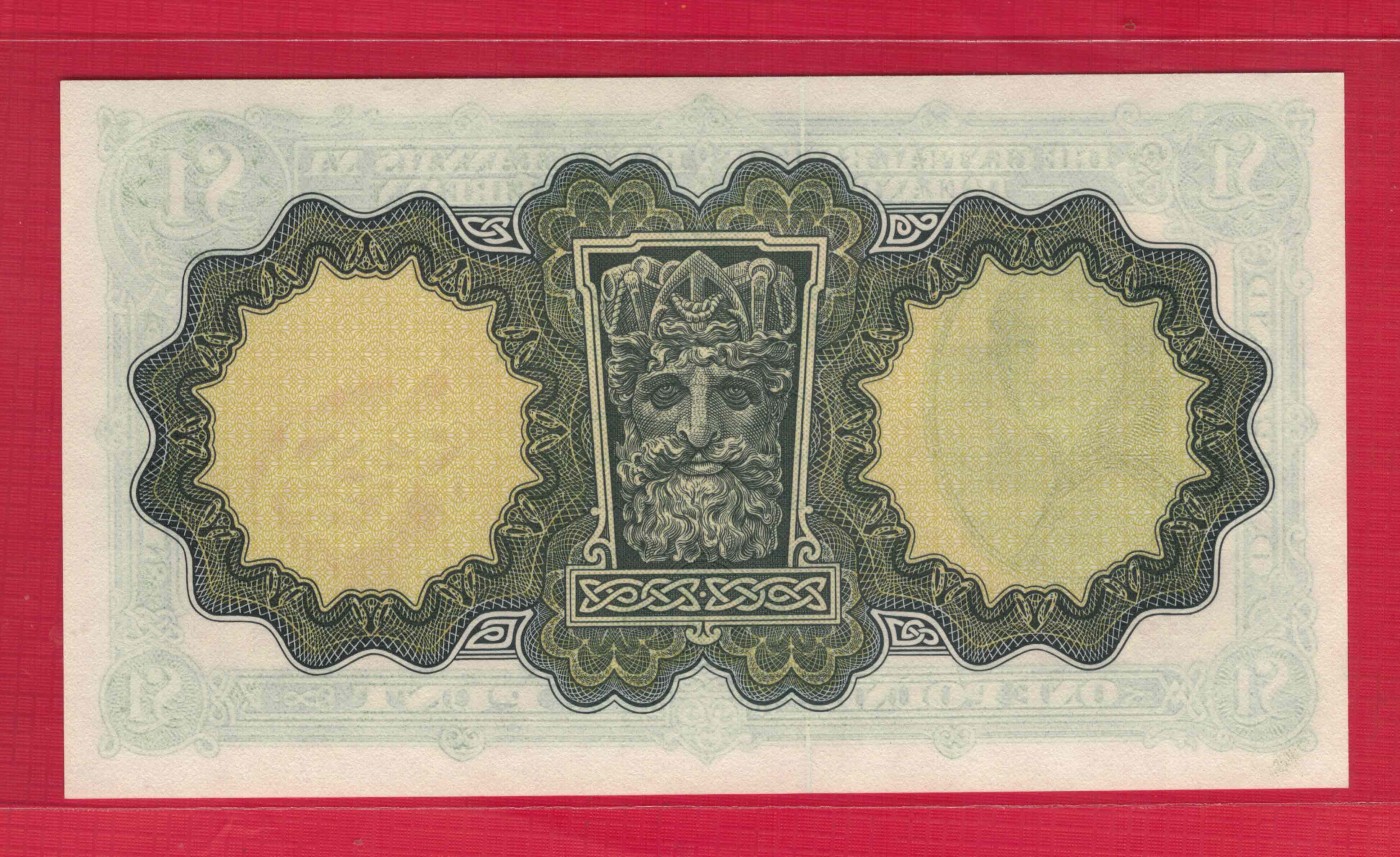 爱尔兰1镑 1976年 P-64d 欧洲纸币 实物如图 UNC