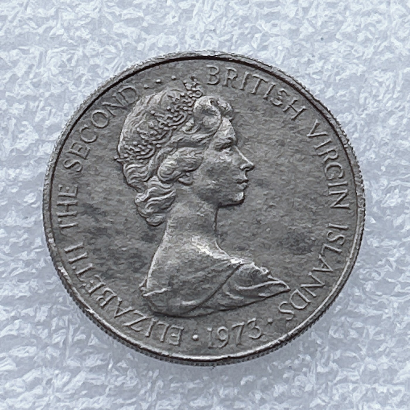 全场一元起拍 世界钱币散币场 第18期 英属维尔京群岛1973年25分