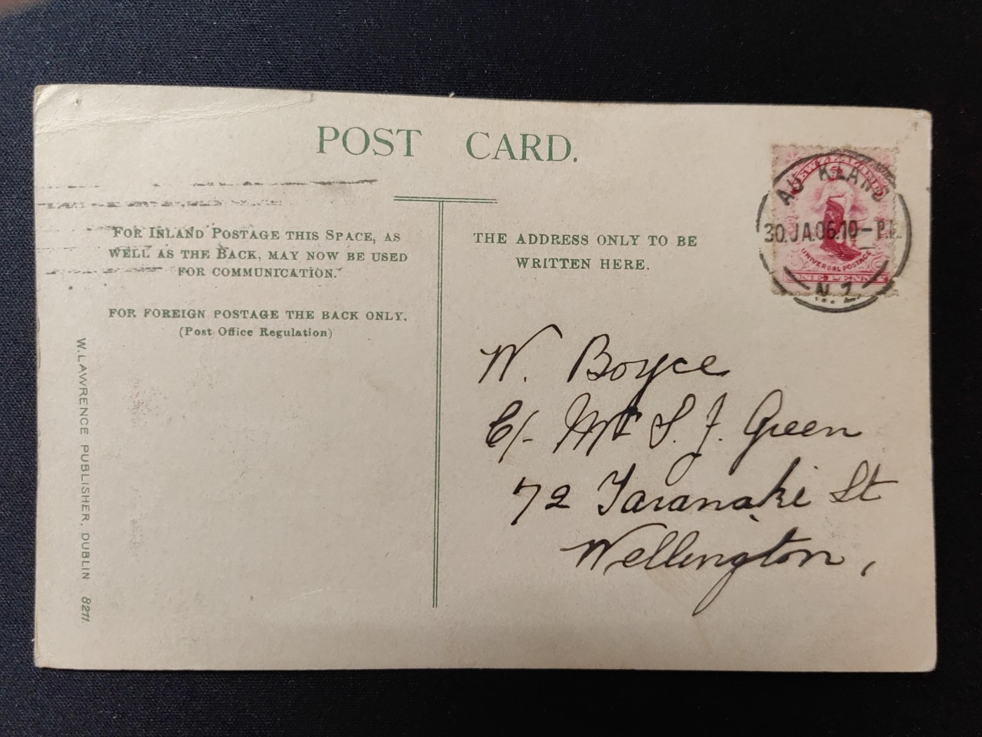 一战时期实寄明信片（精选） 1910年 帕迪和他的猪