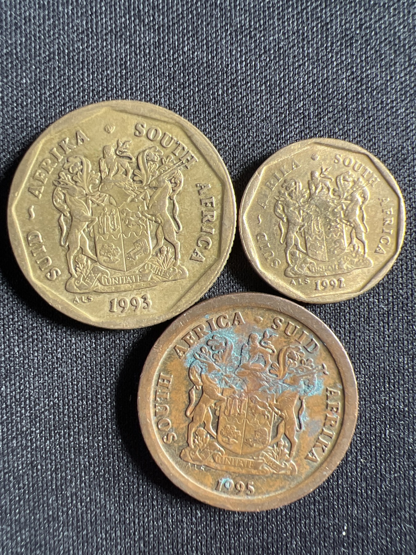 第1期 硬币专场 （无押金，捡漏，全场20包邮，偏远地区除外，接收代拍业务） 南非3枚