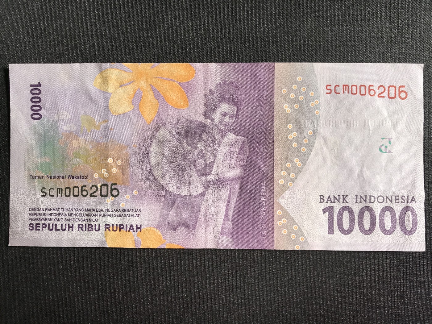 第3期 纸币专场 （无押金，捡漏，全场20包邮，偏远地区除外，接收代拍业务） 印尼10000卢比