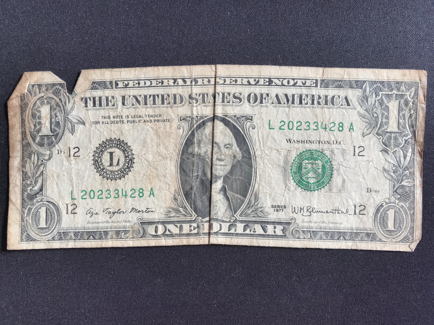 第2期 纸币专场 （无押金，捡漏，全场20包邮，偏远地区除外，接收代拍业务） 美国一美元