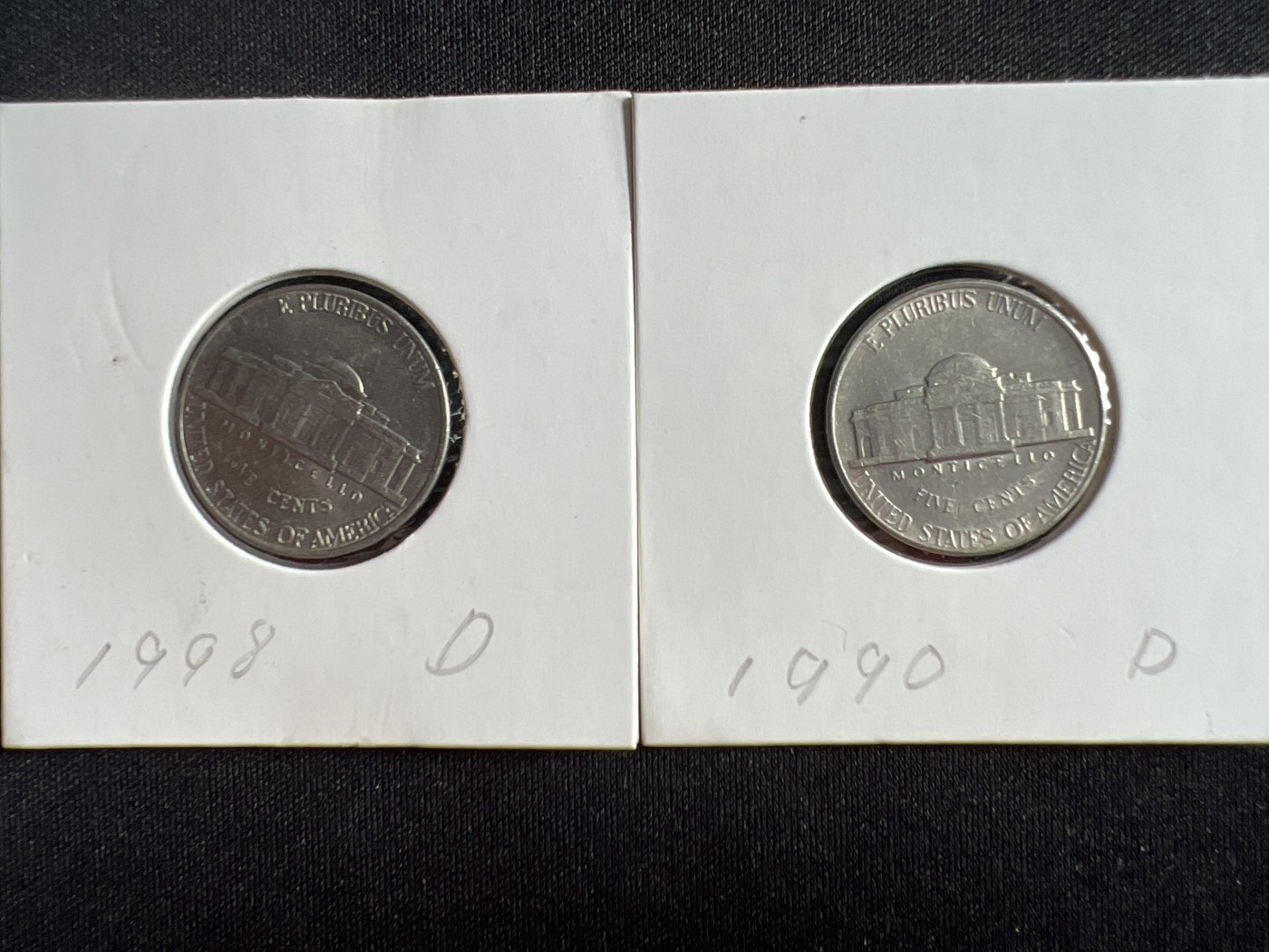 第1期 硬币专场 （无押金，捡漏，全场20包邮，偏远地区除外，接收代拍业务） 美国五美分一对