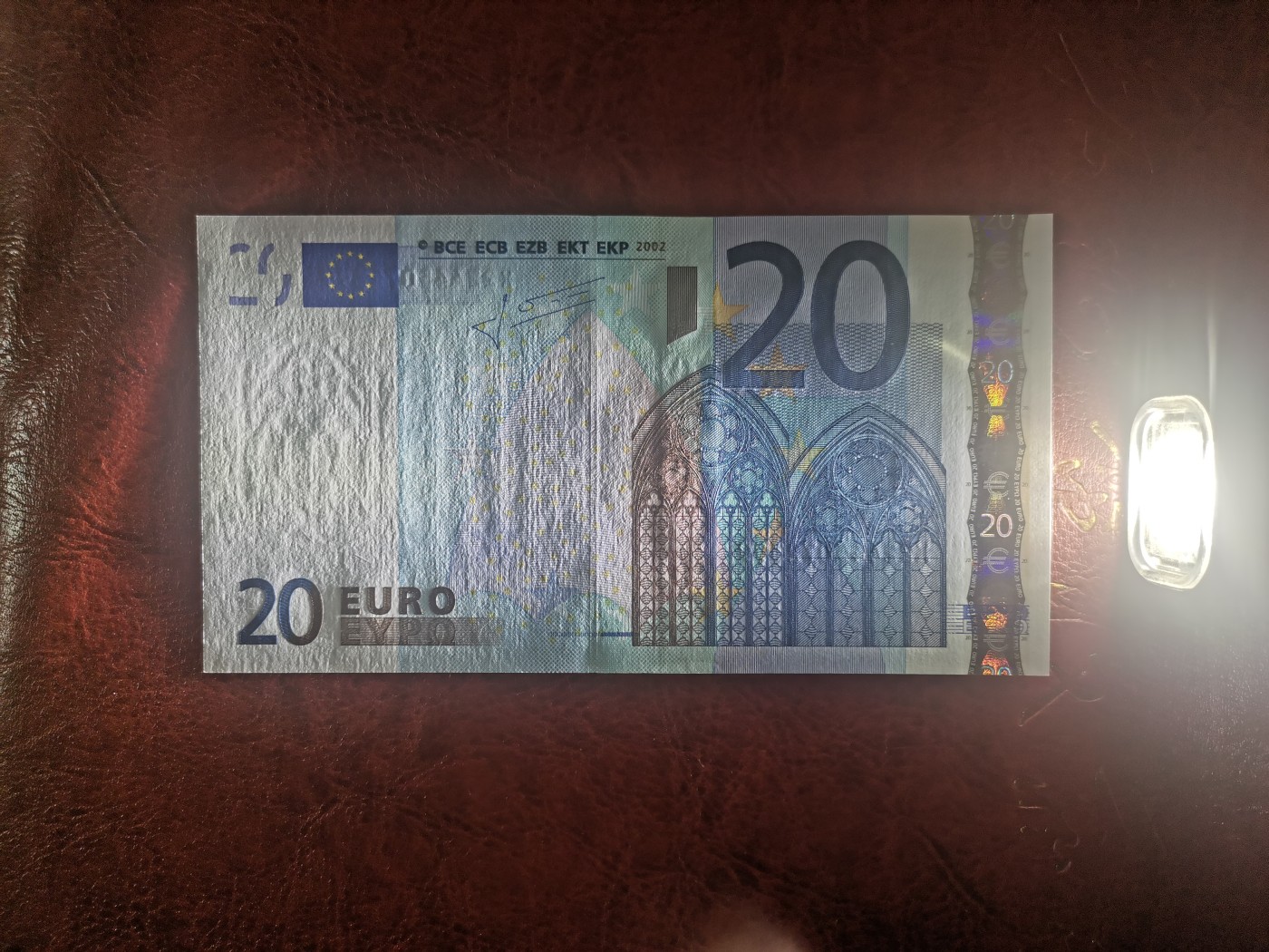 欧盟纸币Euro 2002版 20欧元 二签 全新UNC 