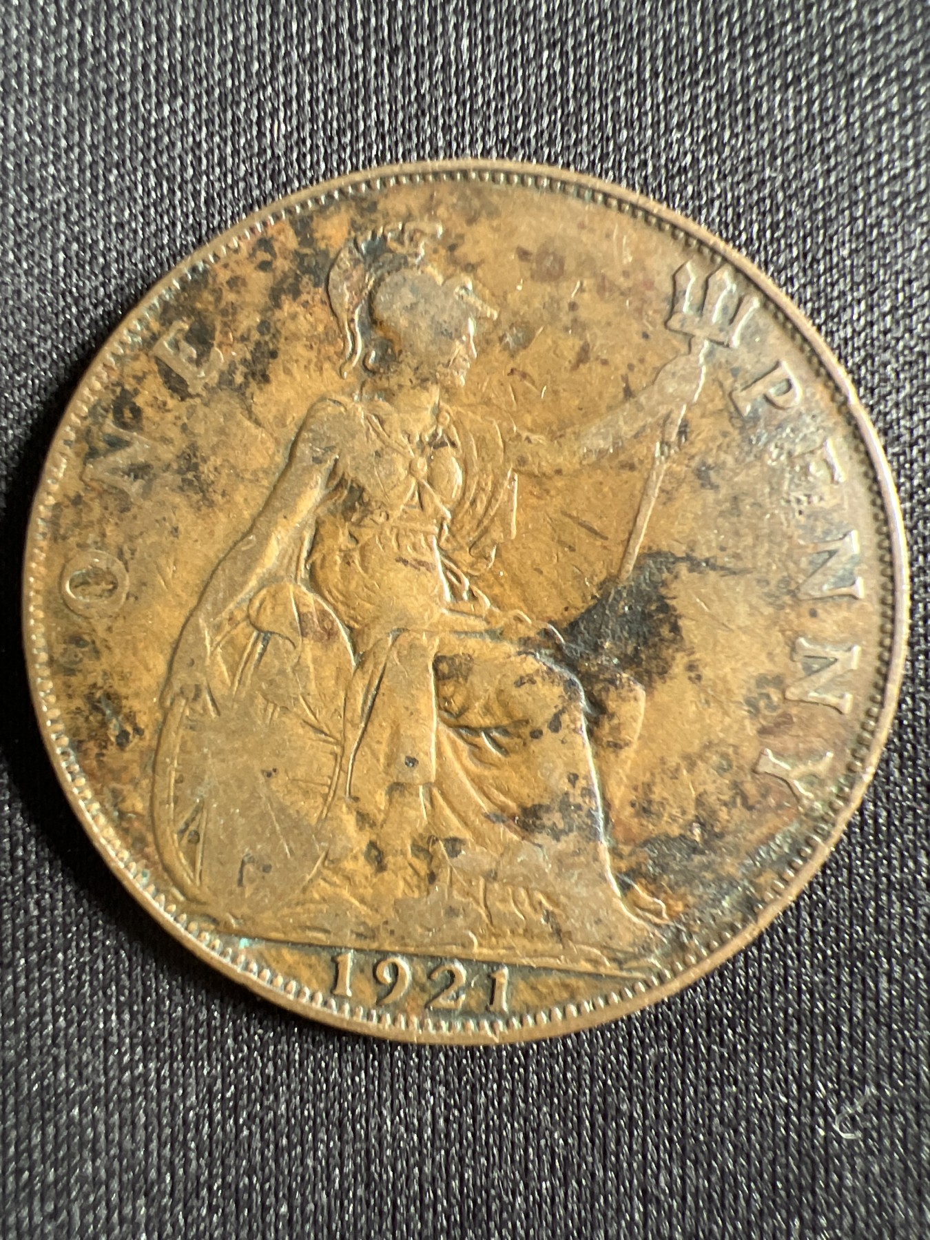 第1期 硬币专场 （无押金，捡漏，全场20包邮，偏远地区除外，接收代拍业务） 乔五一便士1921年