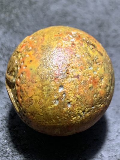 精美亚光风化纹战国红玛瑙手工雕刻珠一颗 精美亚光风化纹战国红玛瑙手工雕刻珠一颗