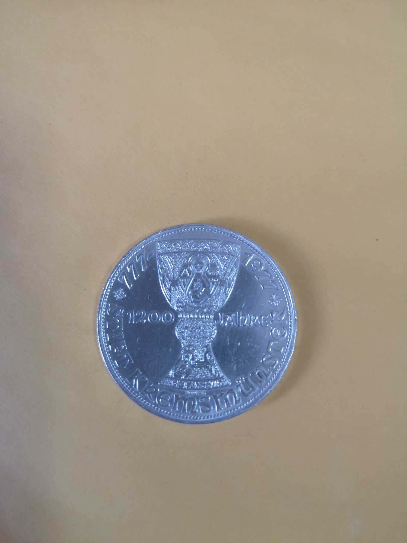 长老汇第34场杂货拍卖 1977奥地利修道院1200周年100先令精制银币
