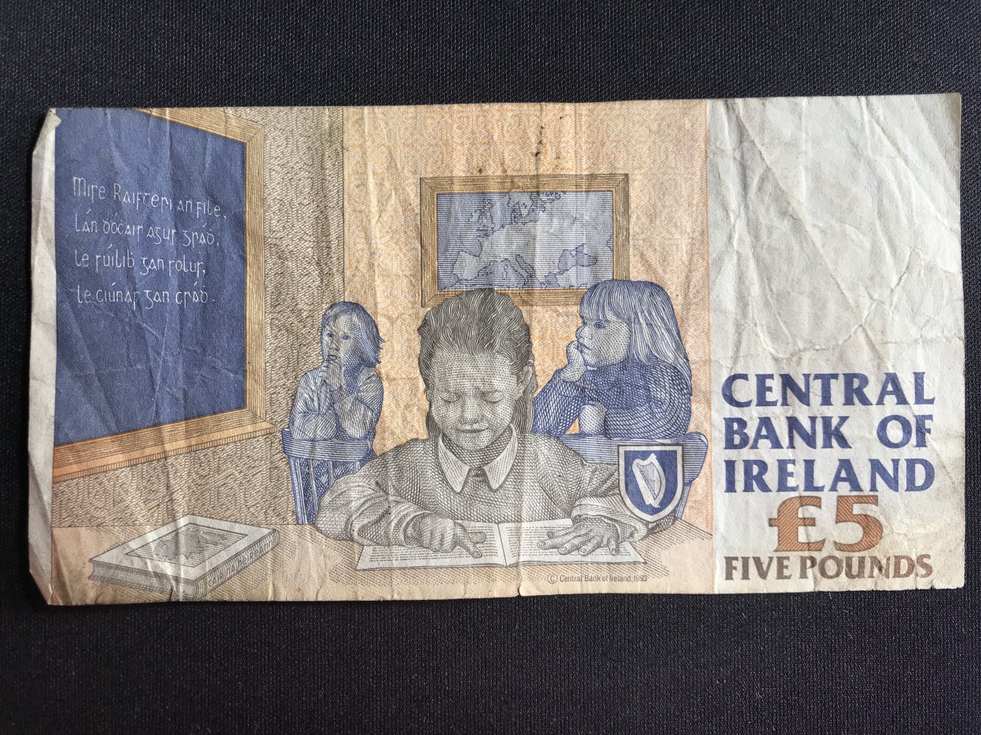 第2期 纸币专场 （无押金，捡漏，全场20包邮，偏远地区除外，接收代拍业务） 爱尔兰5镑