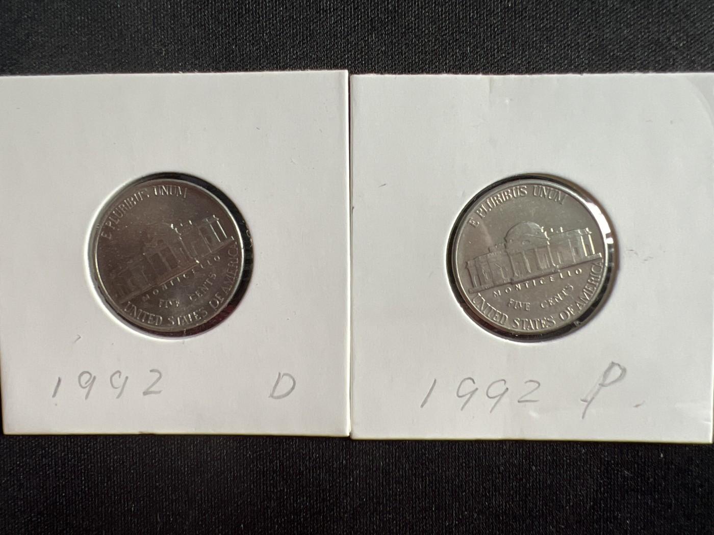 泡泡堂第382期 硬币专场 （无押金，捡漏，全场20包邮，偏远地区除外，接收代拍业务） 美国五美分一对