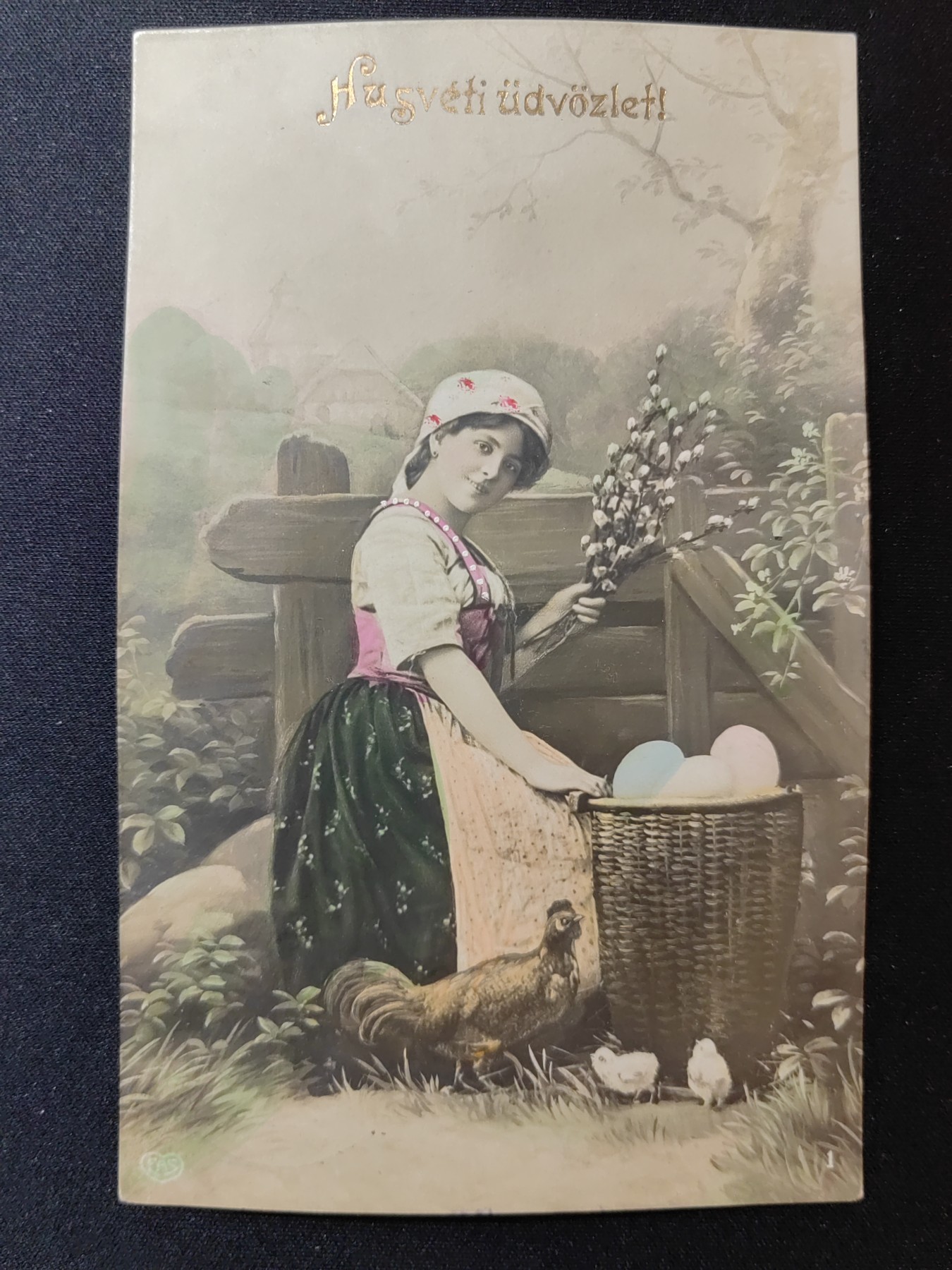 一战时期实寄明信片（精选） 1915年 少女