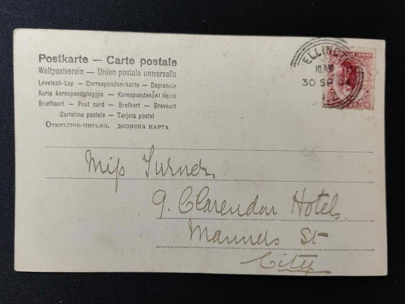 一战时期实寄明信片（精选） 1904年 互相吸引