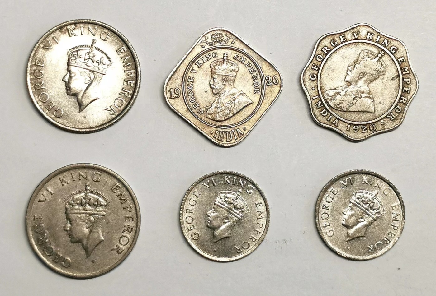 凡希社世界钱币微拍第二百四十八期 英属印度辅币一组