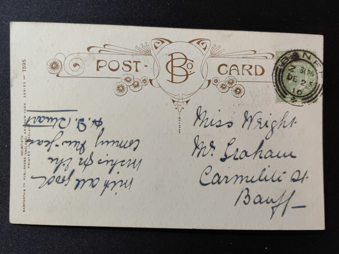 一战时期实寄明信片（精选） 1910年 休闲