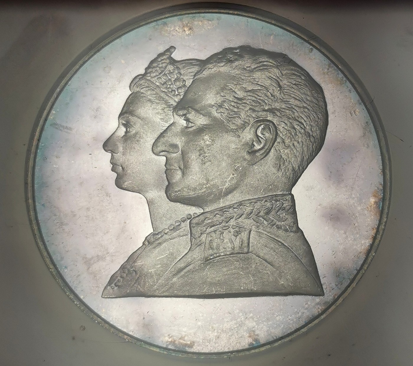 凡希社世界钱币微拍第二百四十八期 1971伊朗古代波斯文明精铸五枚套NGC-PF63原状态评级虹彩！