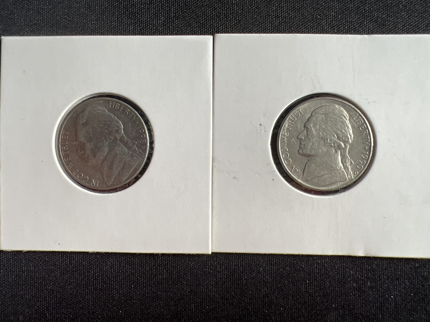 第1期 硬币专场 （无押金，捡漏，全场20包邮，偏远地区除外，接收代拍业务） 美国五美分一对