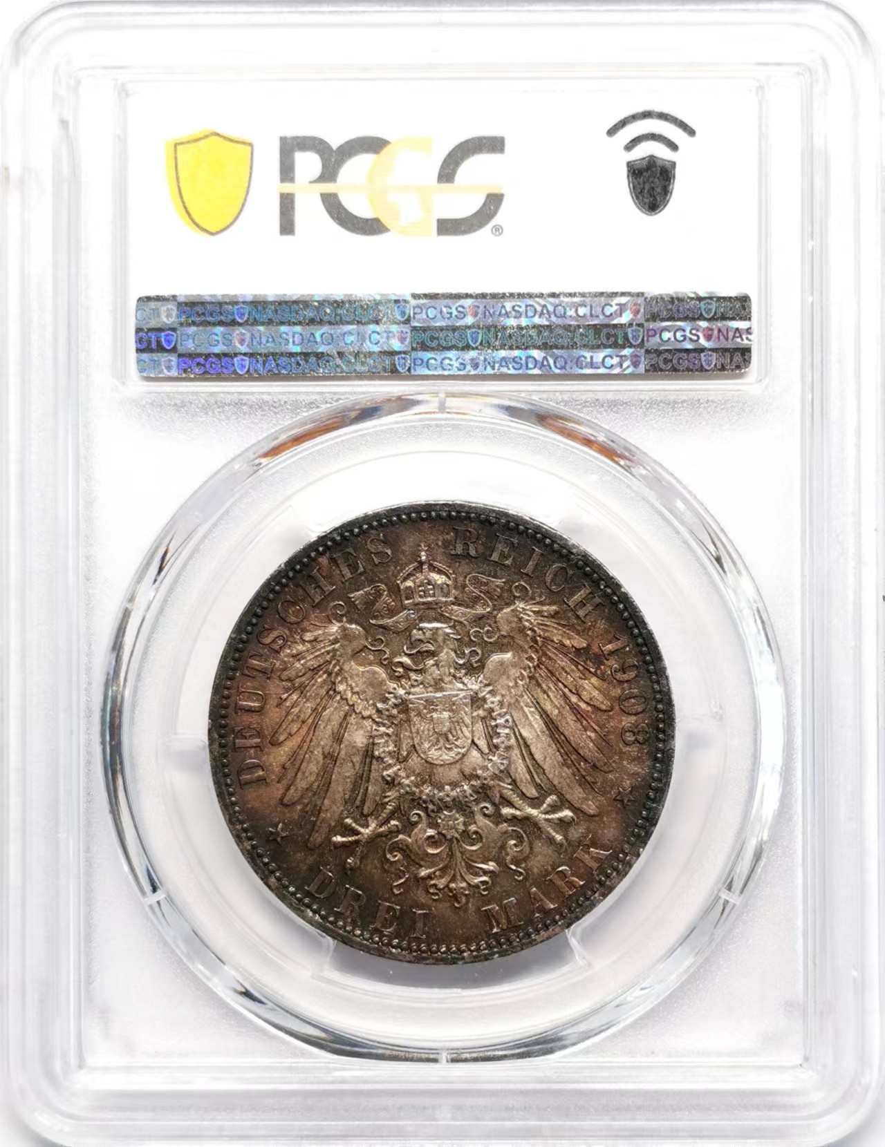 凡希社世界钱币微拍第二百四十八期 1908A普鲁士3马克PCGS-MS64深色五彩！