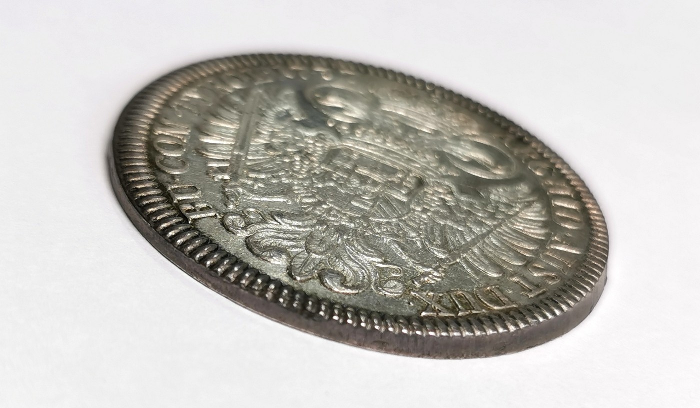 凡希社世界钱币微拍第二百四十八期 1737神罗卡尔六世双头鹰泰勒大银AU